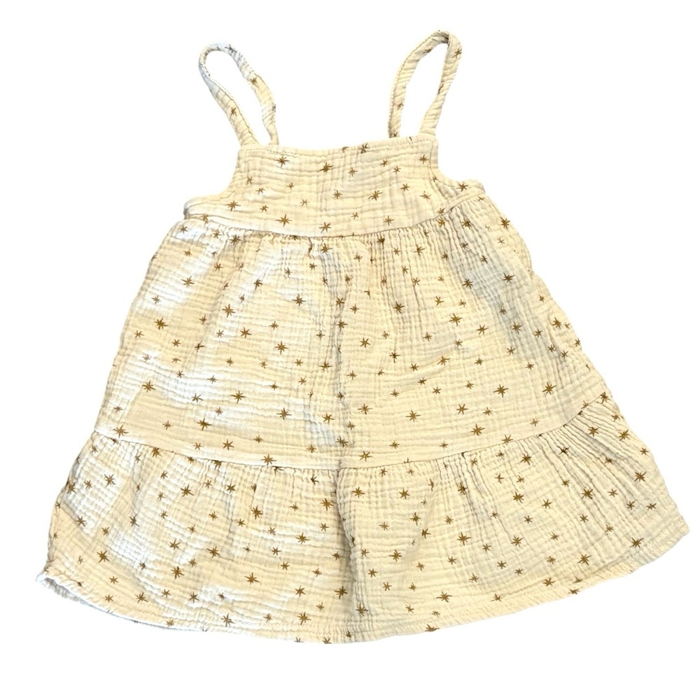 Rabbit + Bear Organic Star Cream Dress